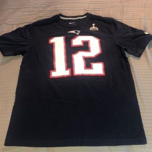 Nike Tom Brady super bowl 49 player T-shirt